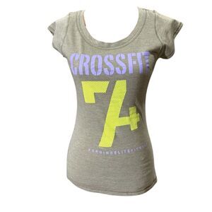 Reebok Women's CrossFit T-Shirt Small Green Graphic Activewear